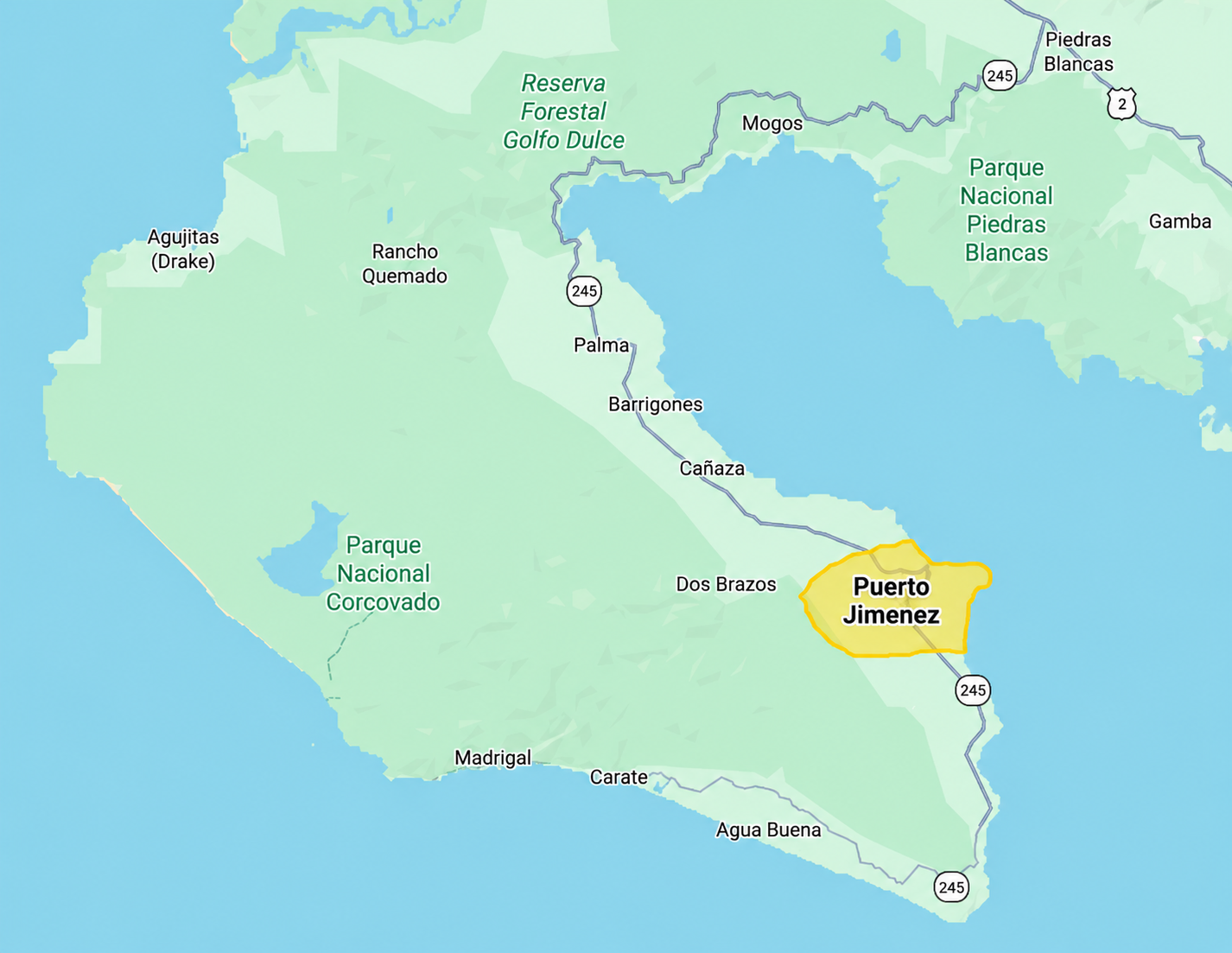 Map of puertojimenez
